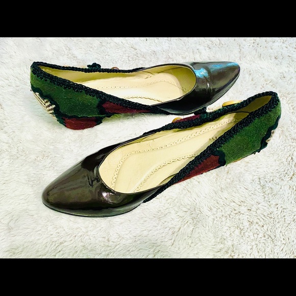 Anthro x All Black pointed toe flats - Picture 2 of 9